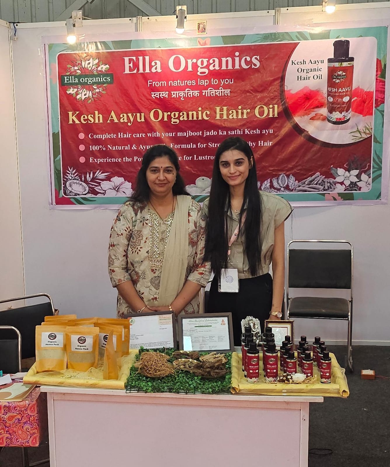 Mother and Daughter Crafting Kesh Aayu Hair Oil